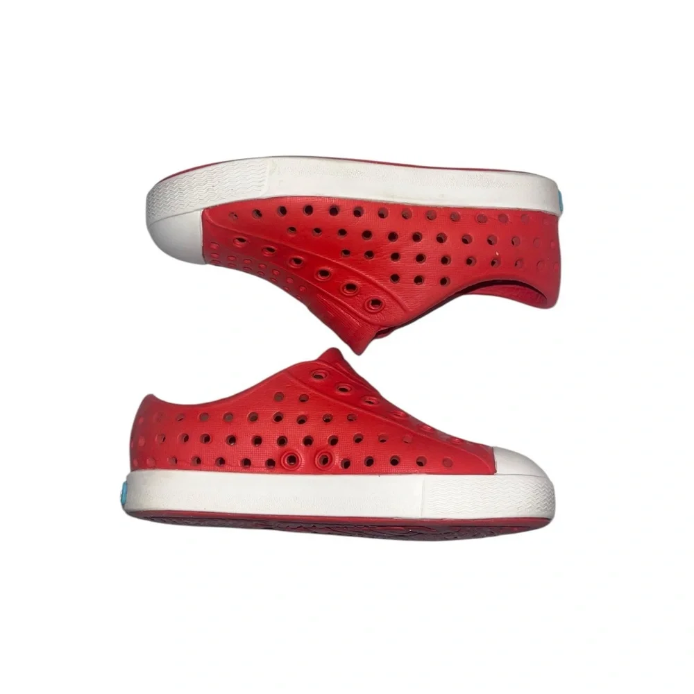 Native Jefferson Torch Red/White Shell Toe Shoe